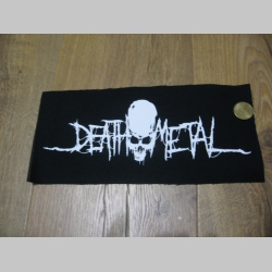 Death Metal chrbtová nášivka rozmery cca 28x12cm (po krajoch neobšívaná)